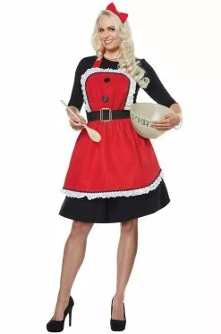 Mrs. Claus Apron Adult Costume