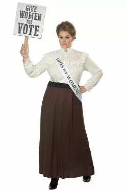 English Suffragette Plus Size Costume