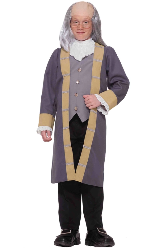 Classic Ben Franklin Child Costume (M)