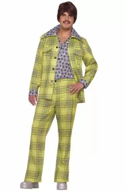 Plaid Leisure Suit Adult Costume