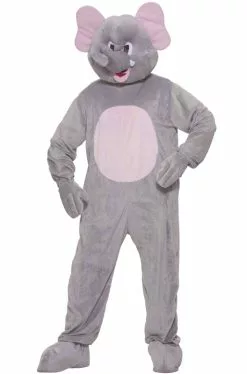 Plush Ernie The Elephant Mascot Adult Costume