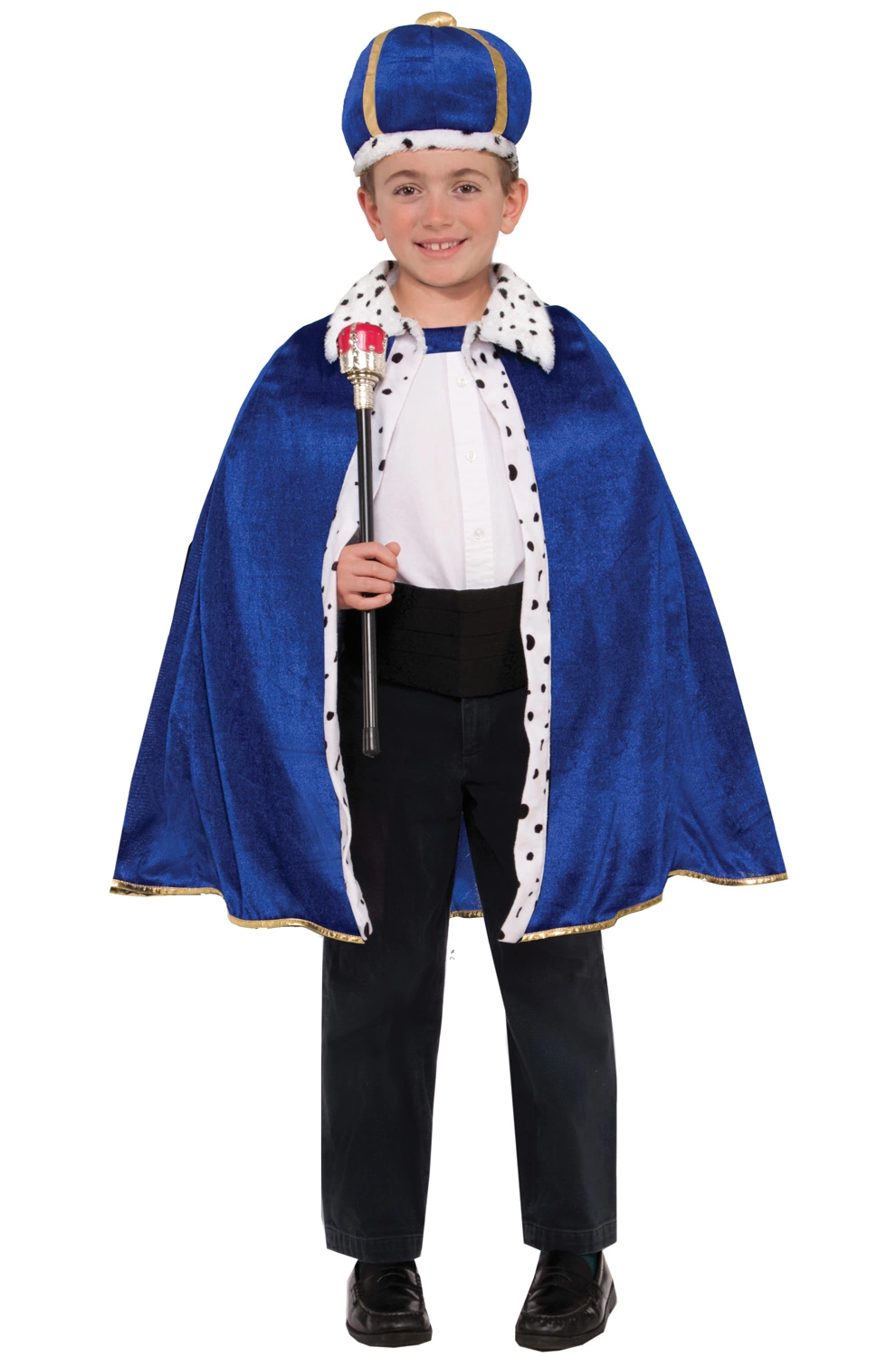 King Robe And Crown Child Set (Blue)