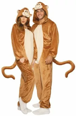 Monkey Jumpsuit Adult Costume