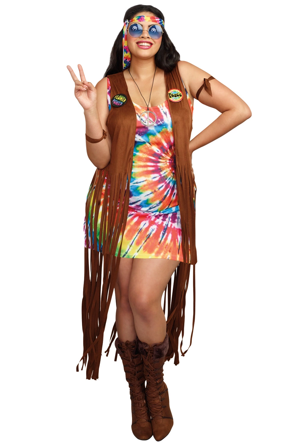 Hippie Hottie Plus Size Costume