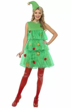 Christmas Tree Dress Adult Costume