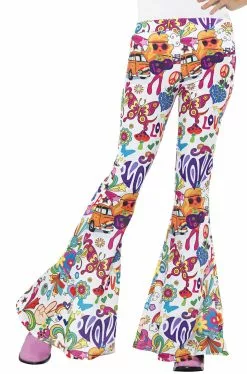 Groovy Flared Trousers Adult Costume