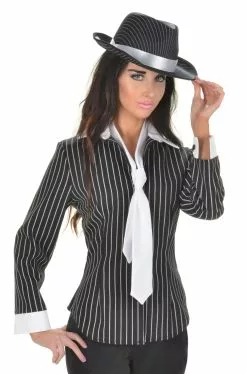 Gangster Fitted Shirt Adult Costume